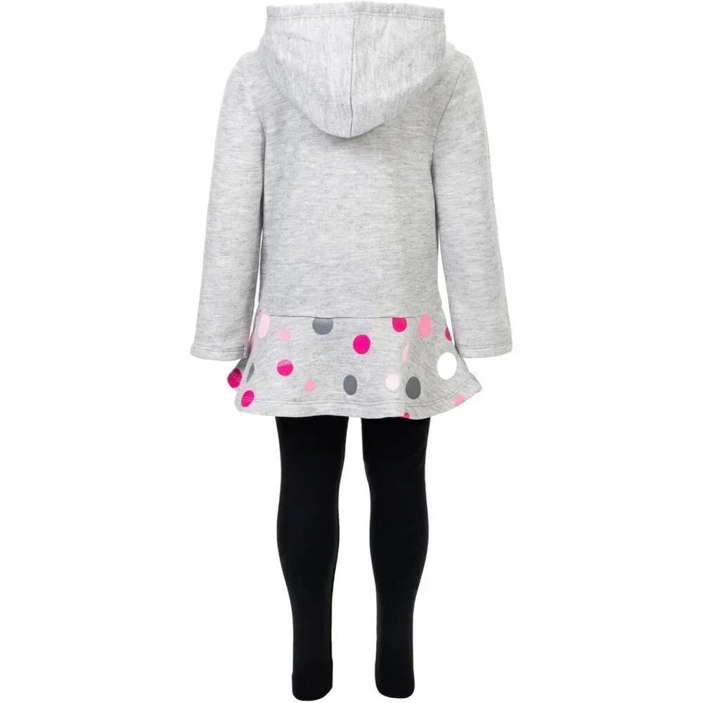Minnie Mouse Fleece Pullover Crossover Hoodie and Leggings Outfit Set Infant to